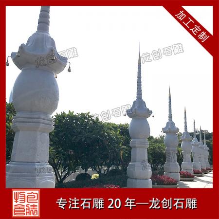 石雕佛塔案例圖片 寺廟古建石塔雕刻廠家